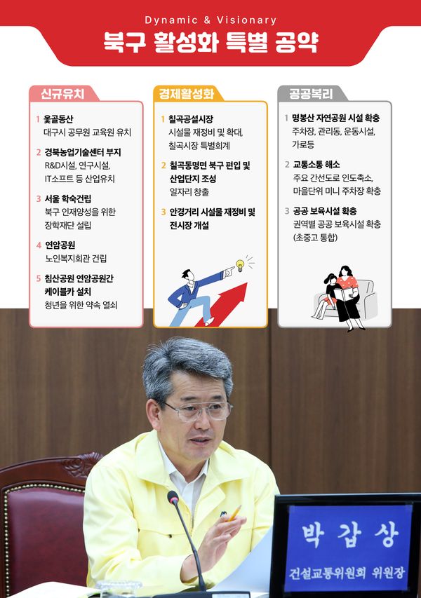 공약집 8페이지 - 북구 활성화 특별 공약